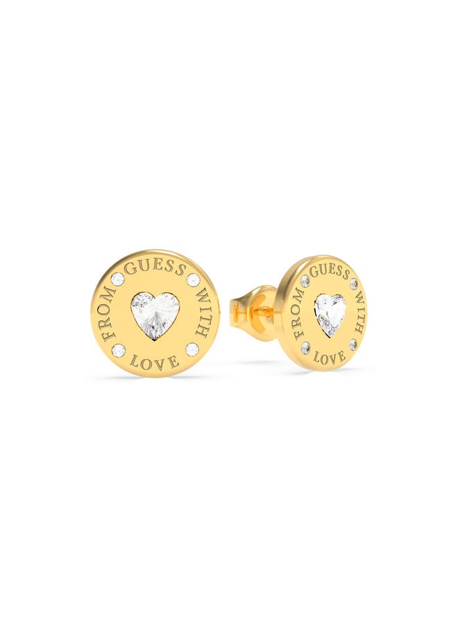 GUESS Coin Stud Earring 