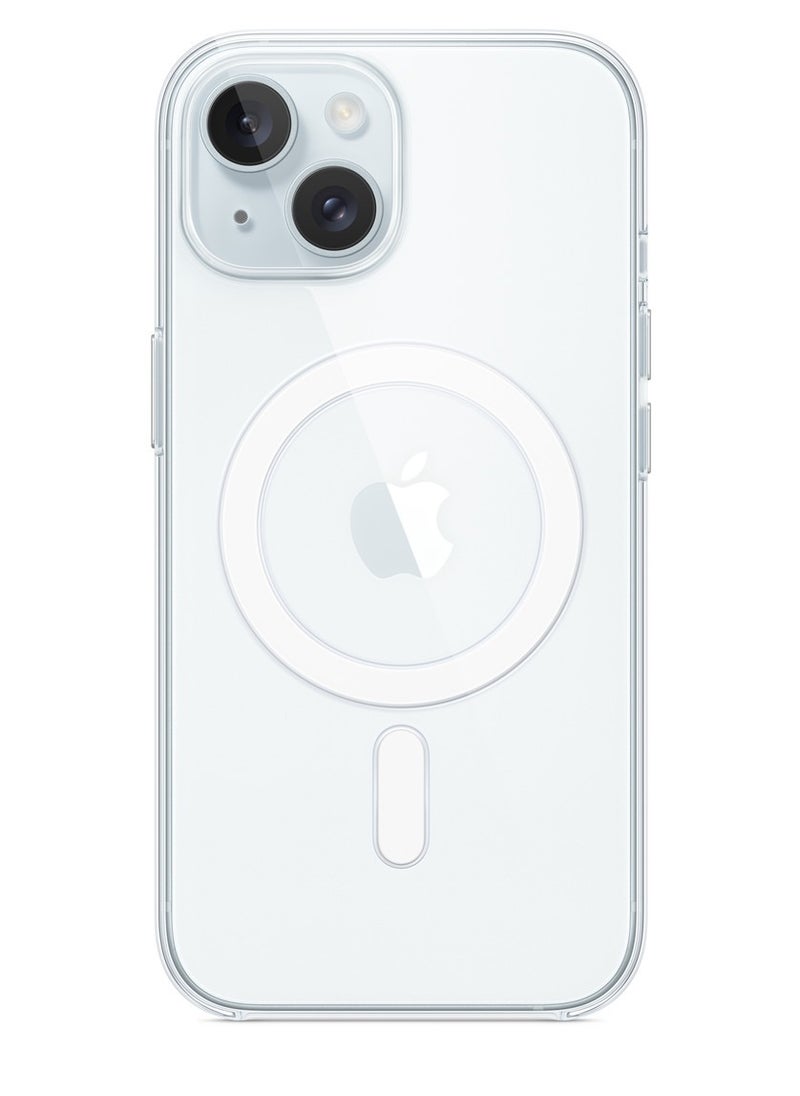 AKSESORY - iPhone 14 MagSafe Clear Case Cover (6.1") - Strong & Durable, Transparent Sleek Design, Shockproof Protection - Image 1