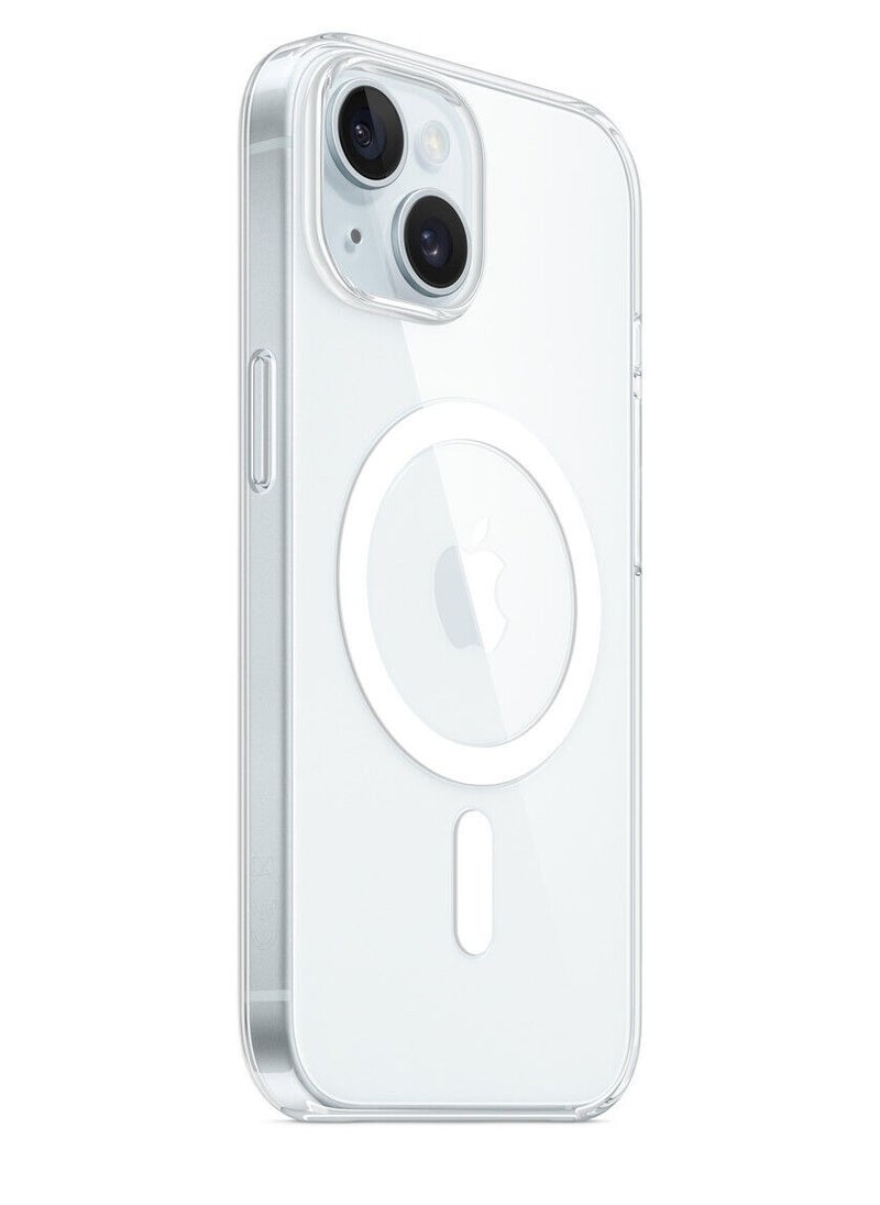 AKSESORY - iPhone 14 MagSafe Clear Case Cover (6.1") - Strong & Durable, Transparent Sleek Design, Shockproof Protection - Image 1