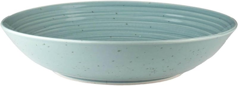 Sango Siterra Artists Blend Stoneware Pasta Bowls Set of 4 Multi Assorted Colors Featuring Soft Gray Blue Green and Ivory for Everyday Dining  Entertainment Microwave  Dishwasher Safe - Image 4