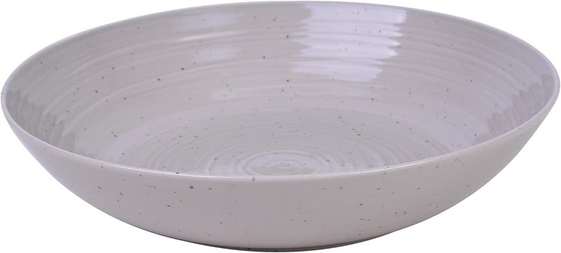 Sango Siterra Artists Blend Stoneware Pasta Bowls Set of 4 Multi Assorted Colors Featuring Soft Gray Blue Green and Ivory for Everyday Dining  Entertainment Microwave  Dishwasher Safe - Image 5