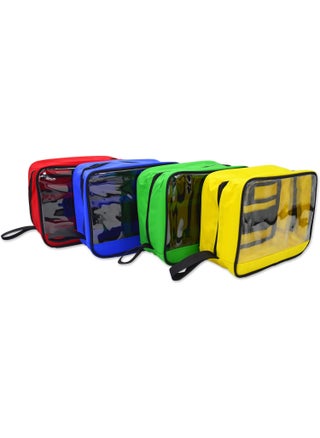 Lightning X Products Premium Color Coded Organizer First Aid Kit Accessory Pouches - Extra Large - Zippered Bag With Transparent Window - Set of 4 for EMT, Trauma, IFAK Medic Kits - pzsku/ZE8769B227AFA92122934Z/45/_/1744284589/2818d101-2f6b-45bb-b76c-97701b004048