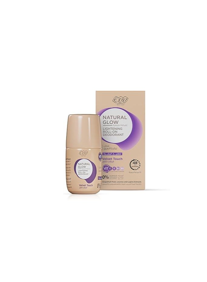 Eva Eva Natural Glow Lightening Roll On Deodorant Velvet Touch 60 Grams - Image 1
