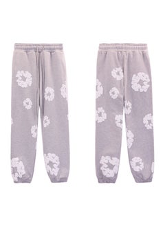Generic Autumn Winter Couples Hoodie Sweatpants Set 8155 Gray 