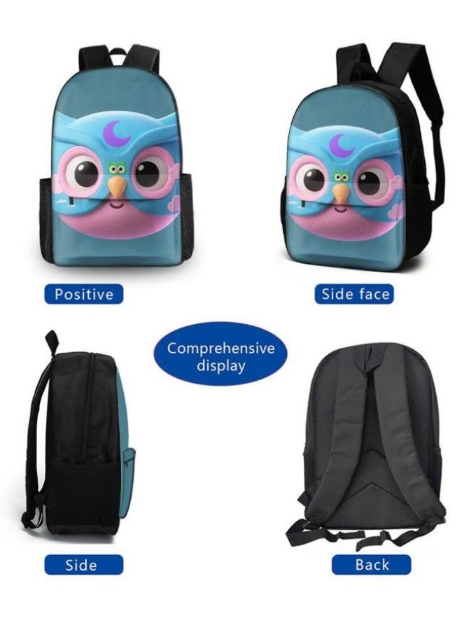 Bright Li Fire Unlock the new fashion of childish fun! Three-piece set of bags, cartoon elements for children and teenagers (students, children, friends' outings, mountain climbing, schooling, etc. can be used) - 6 - Image 3