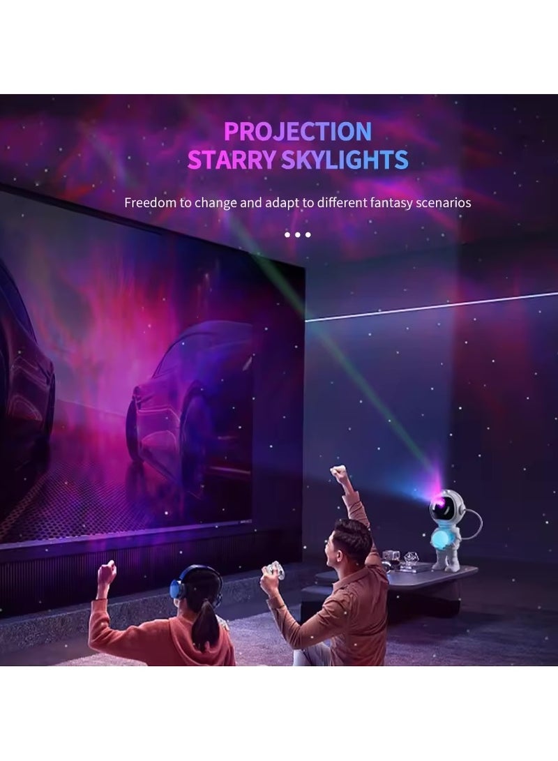 VIO Kids Astronaut Night Light Galaxy Projector with Mixed Light Effect Multi Color Adjustable Brightness and speed Color Change Timer Function Moon Light 360 Degree Rotation Magnetic Head Remote Control USB Powered Ultra HD LED Starry Night Light with Colorful Nebula Flashing Stars Kids Room Night Lamp Birthday Gift for Babies Boys Girls Home Bedroom Décor - Image 4