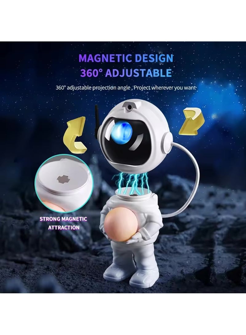 VIO Kids Astronaut Night Light Galaxy Projector with Mixed Light Effect Multi Color Adjustable Brightness and speed Color Change Timer Function Moon Light 360 Degree Rotation Magnetic Head Remote Control USB Powered Ultra HD LED Starry Night Light with Colorful Nebula Flashing Stars Kids Room Night Lamp Birthday Gift for Babies Boys Girls Home Bedroom Décor - Image 5