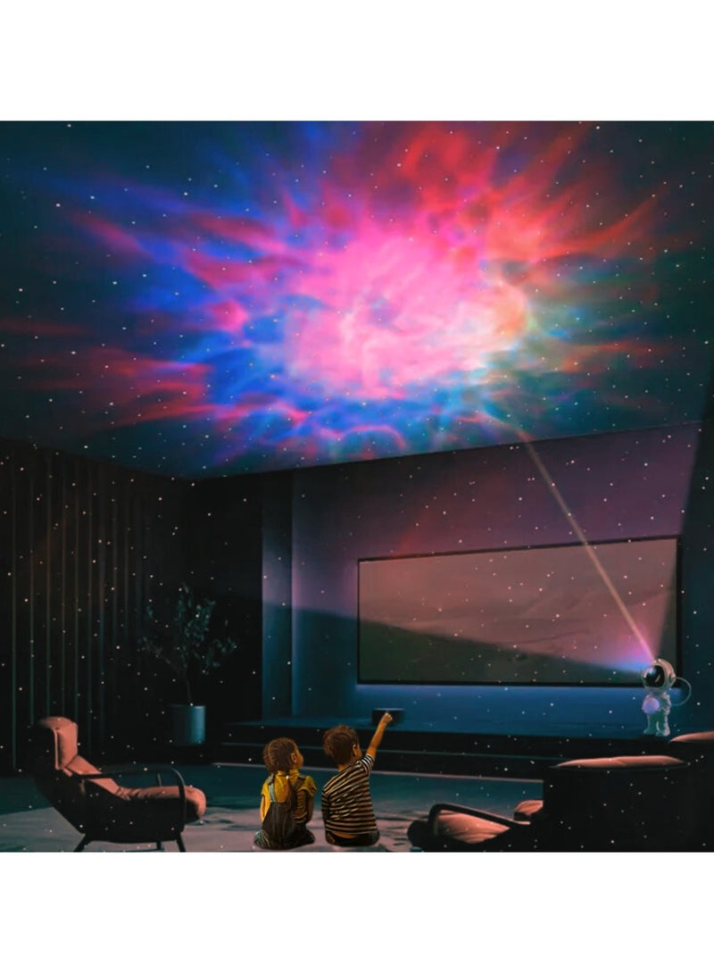 VIO Kids Astronaut Night Light Galaxy Projector with Mixed Light Effect Multi Color Adjustable Brightness and speed Color Change Timer Function Moon Light 360 Degree Rotation Magnetic Head Remote Control USB Powered Ultra HD LED Starry Night Light with Colorful Nebula Flashing Stars Kids Room Night Lamp Birthday Gift for Babies Boys Girls Home Bedroom Décor - Image 2
