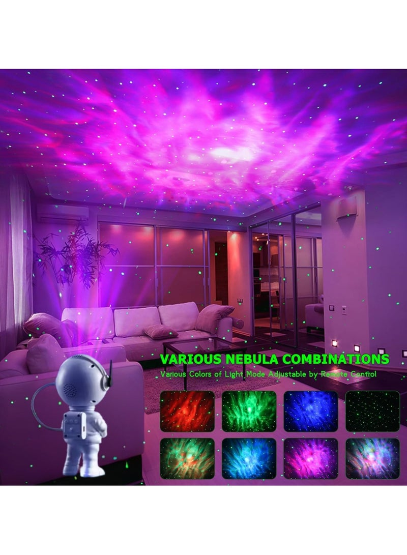 VIO Kids Astronaut Night Light Galaxy Projector with Mixed Light Effect Multi Color Adjustable Brightness and speed Color Change Timer Function Moon Light 360 Degree Rotation Magnetic Head Remote Control USB Powered Ultra HD LED Starry Night Light with Colorful Nebula Flashing Stars Kids Room Night Lamp Birthday Gift for Babies Boys Girls Home Bedroom Décor - Image 3