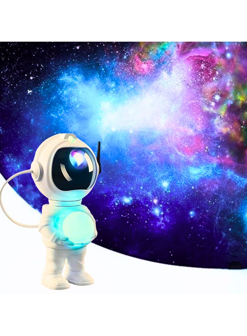 VIO Kids Astronaut Night Light Galaxy Projector with Mixed Light Effect Multi Color Adjustable Brightness and speed Color Change Timer Function Moon Light 360 Degree Rotation Magnetic Head Remote Control USB Powered Ultra HD LED Starry Night Light with Colorful Nebula Flashing Stars Kids Room Night Lamp Birthday Gift for Babies Boys Girls Home Bedroom Décor - Image 1