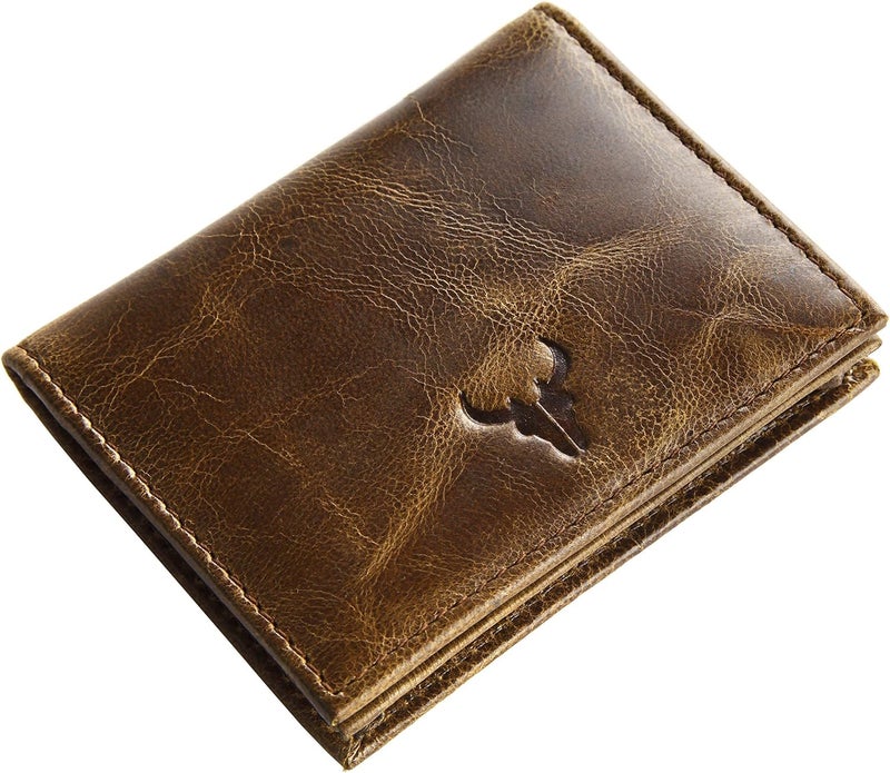 ® Mens Leather Wallet (Brown Crunch)