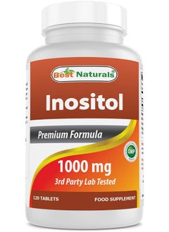 Best Naturals Inositol 1000mg 120 Tablets - Also Called Vitamin B8