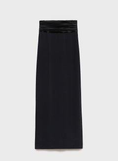 MANGO Draped-Waist Straight Skirt  - Image 5