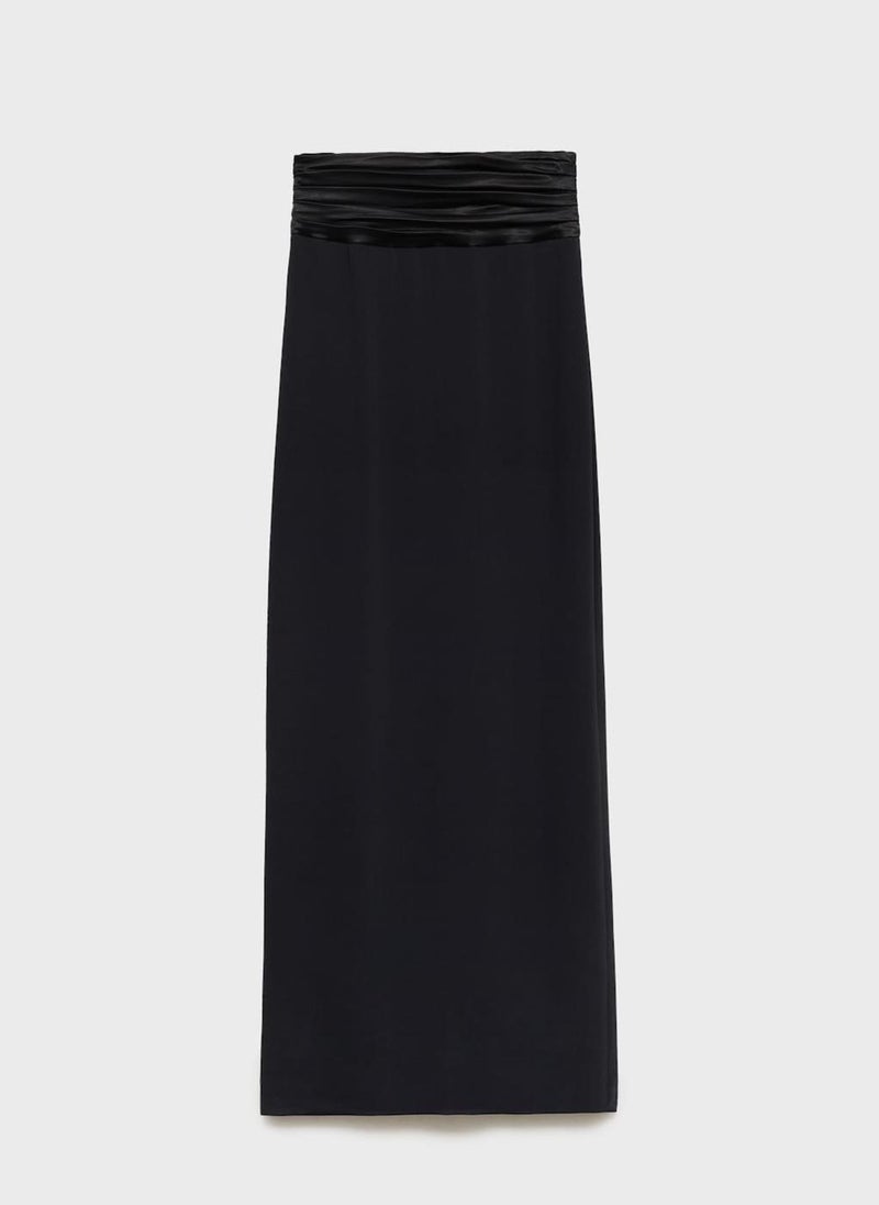 MANGO Draped-Waist Straight Skirt  - Image 5