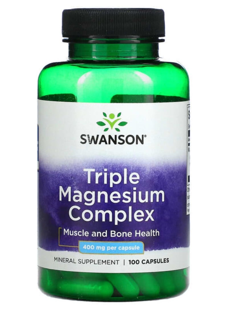 Triple Magnesium Complex 400 mg 100 Caps