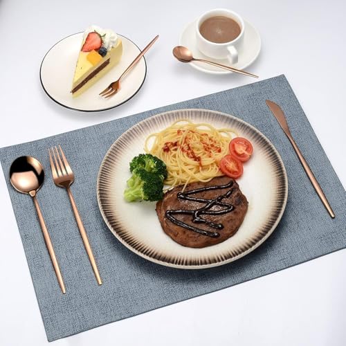 Iktu 24-Piece Stainless Steel Cutlery Set, Mirror Polished Tableware, Dishwasher Safe, Suitable for Housewarming Gift, Dining Table Decor (Rose Gold) - Image 5