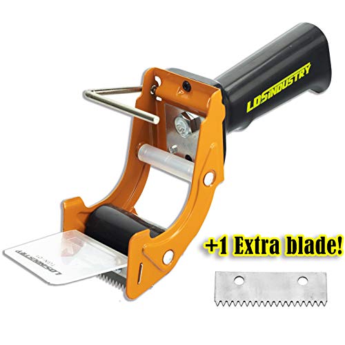 LDS Industry Rapid-Replace Packing Tape Dispenser Gun with Extra Blade by LDS Industry, 2 in (50mm) Lightweight Ergonomic Industrial Handheld Heavy Duty Tape Cutter for Carton, Packaging and Box Sealing, Orange - Image 2