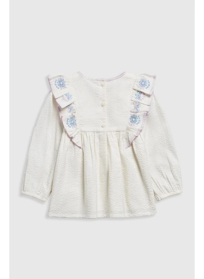 مذركير White Embroidered Blouse