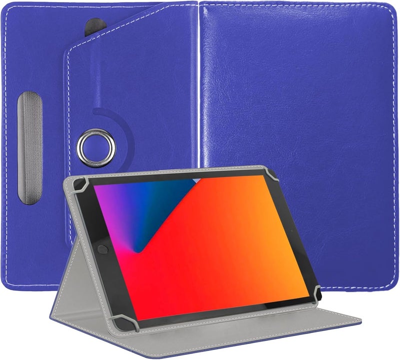 EKAM Universal Stand Folio Case Cover for All 7" Tablets, (Fire 7 tablet, Lenovo Tab M7 7 inch) Galaxy Tab E 7.0/ Tab A 7.0/ Oasis/Lenovo/RCA Voyager and More 6.5-7.5 inch Tablet (Purple) - Image 1
