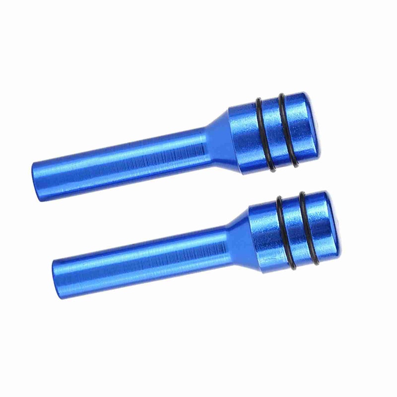 2Pcs Aluminum Alloy Universal Car Truck Interior Door Lock Knob Pull Pin Covers - Image 1