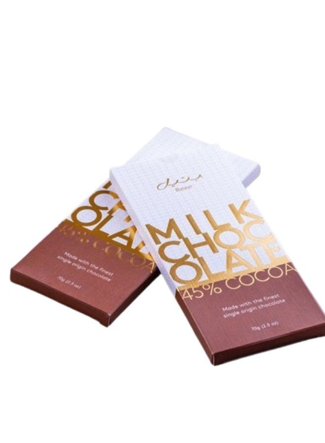 Bateel Milk Chocolate Bar (Single Bar - Image 2