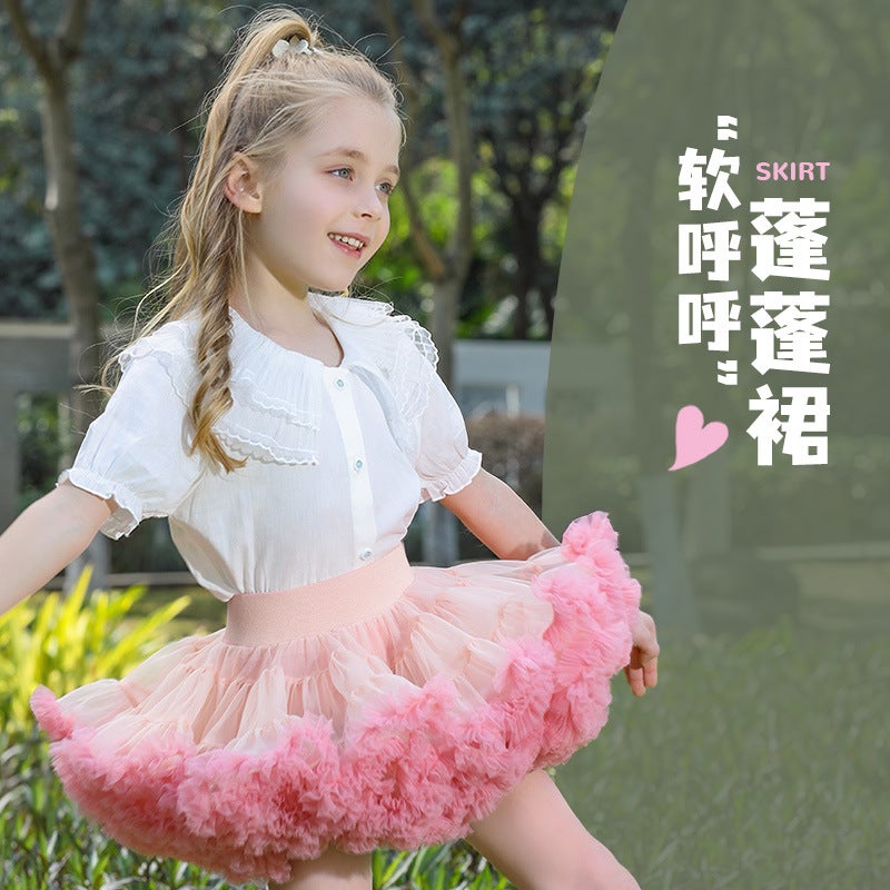 French Tutu Skirt Second Generation Girl Rabbit Skirt Skirt Skirt Baby Bump Skirt Baby Bump Protruding Princess Skirt - Image 2