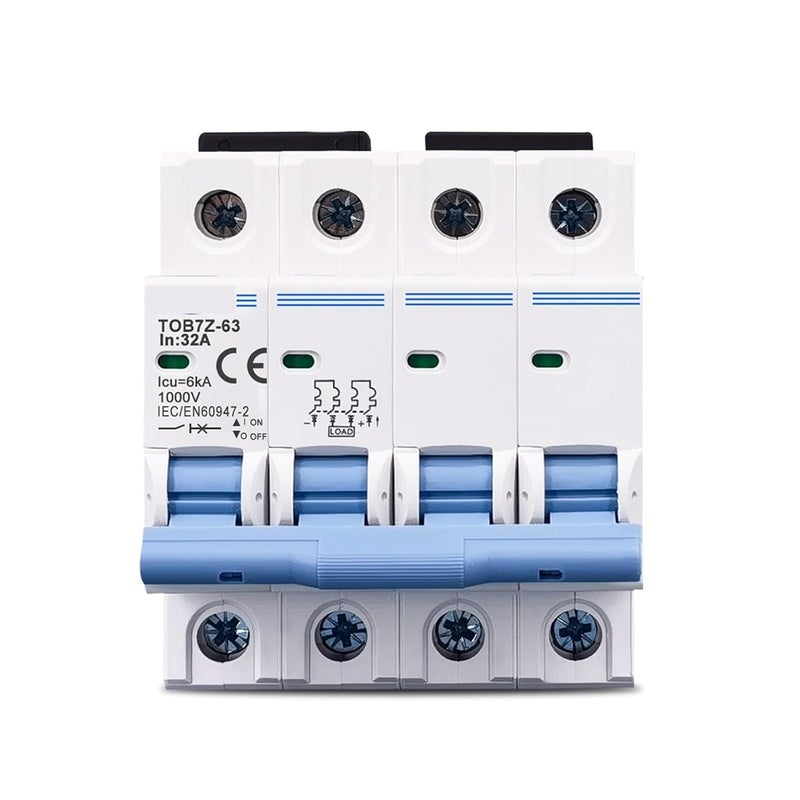 Tob7z 63 4P DC MCB 1000V قاطع الدائرة المصغر للطاقة الشمسية الكهروضوئية 32A الحجم - Image 5