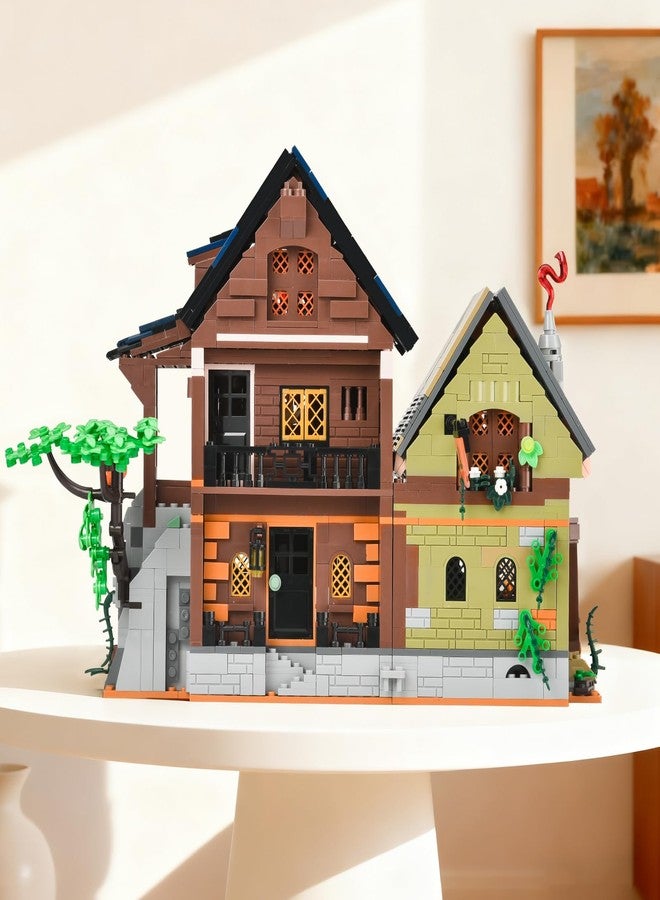 BNG Medieval Mystic Cabin Building Set with Light, 2225 PCS Retro Cabin Building Block, House Architecture Modular, Home Office Decor, Ideal Gift for Adults Teens Boys Girls Age 8-12 - Image 3