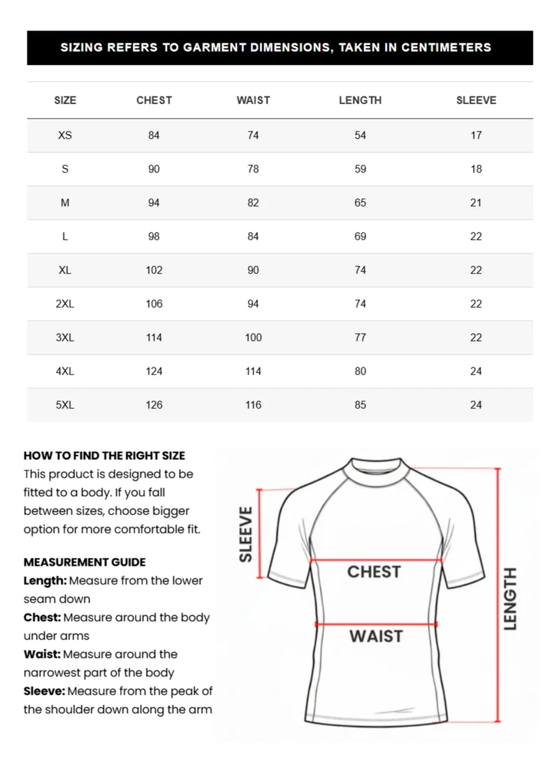 Just Nature Black Short Sleeve Rashguard for Men | Best Price UAE