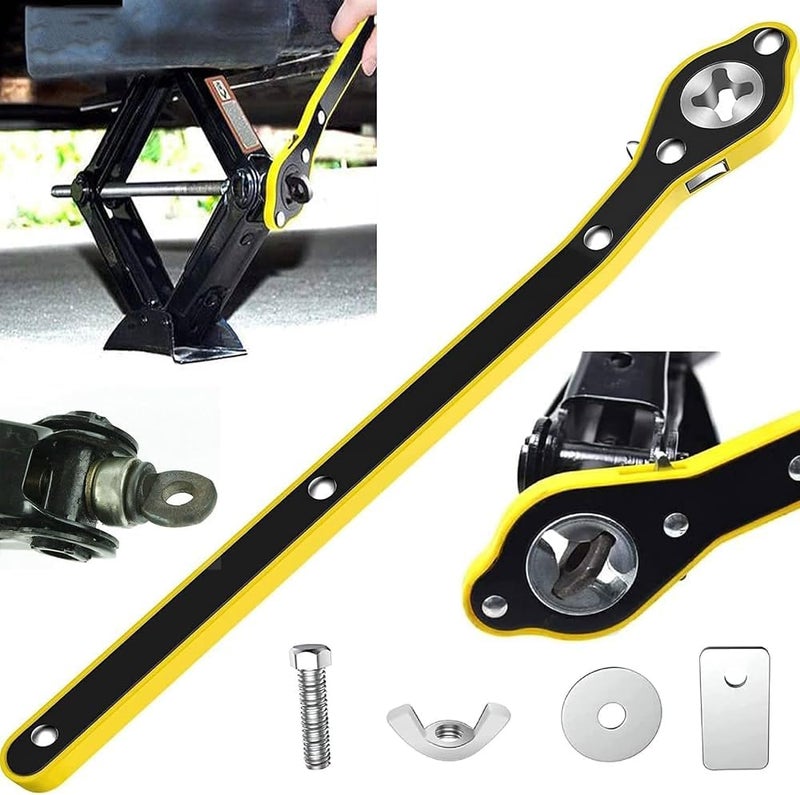 Fabaro Car Jack Wrench,Garage Tire Wheel Lug Wrench Auto Labor-Saving Car Jack and Lug Wrench Handle for Nissan Sunny