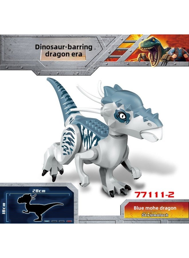 Jurassic Dinosaur World Tyrannosaurus Rex Pterosaur Model Ornaments Children's Educational Toys-Color:77111-2 Styx Dragon Blue Photographed In Multiples Of 100 - Image 1