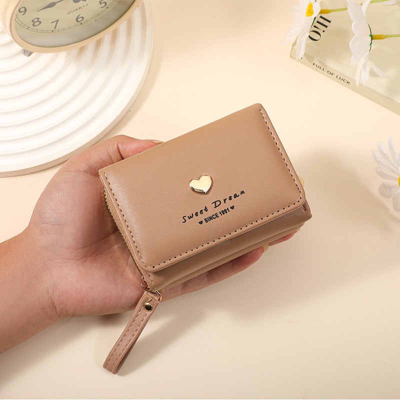 Korean-Style Women's Mini Wallet with Lipstick & Key Storage - Lightweight & Waterproof - Image 3