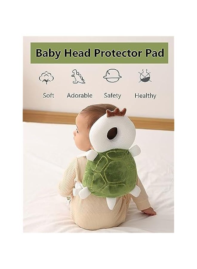 TRASSLE Baby Head Protector,Toddler Baby Head Protection Cushion Backpack,Adjustable Infant Support Head Pillows Soft Baby Nursery Pillows for Crawling & Walking  - Image 3