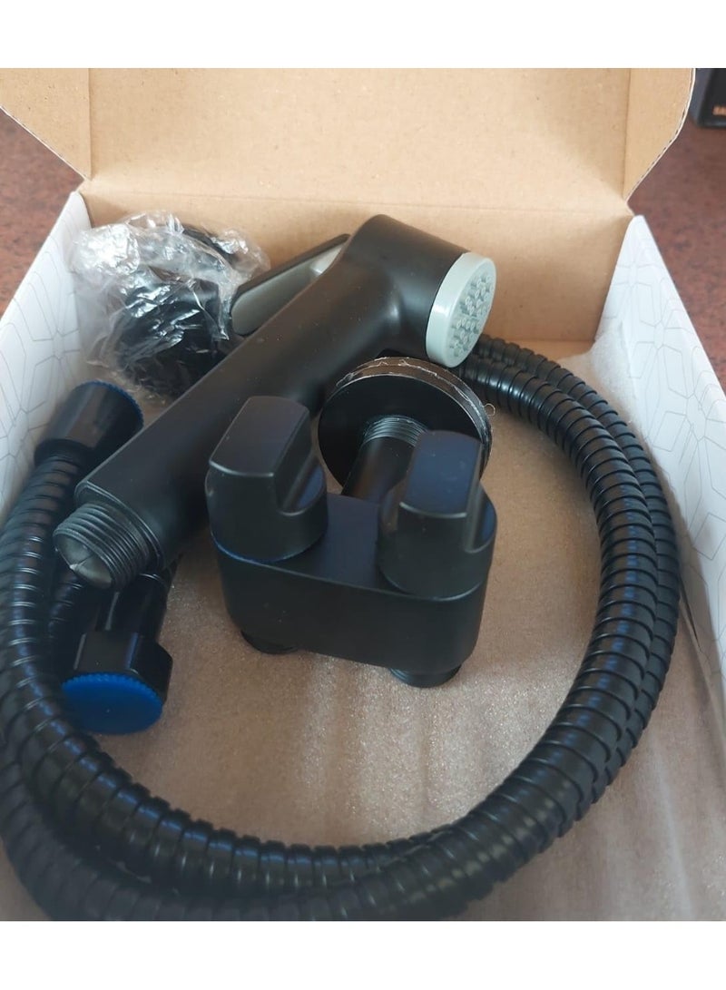 Shams Two-outlet shut-off valve and complete bidet sprayer set. - Image 2