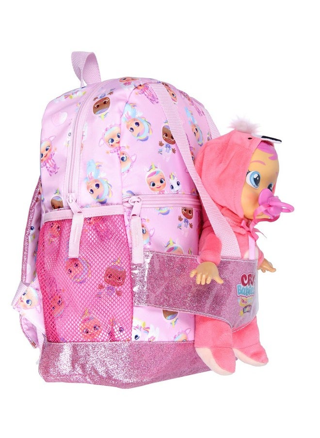 INTIMO Cry Babies Magic Tears Characters Baby Doll Carrier Dual Compartment Backpack  - Image 3
