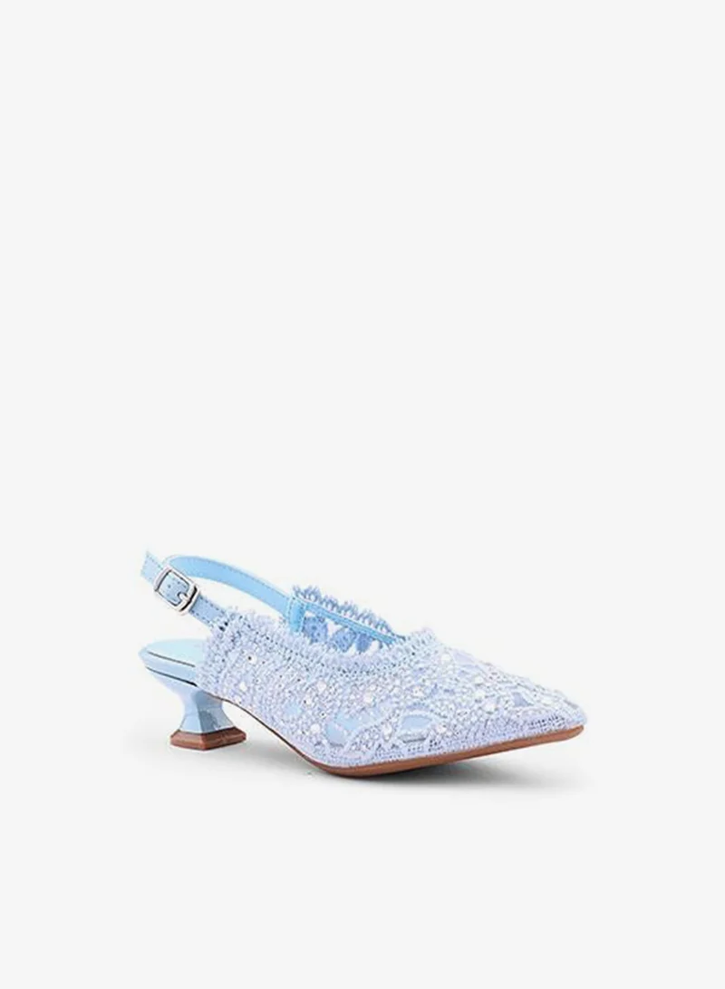 كابلي صنادل بكعب عالٍ للبنات