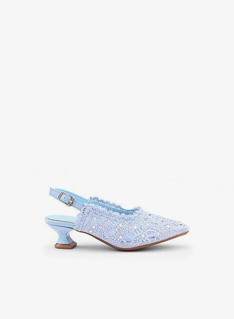 كابلي صنادل بكعب عالٍ للبنات