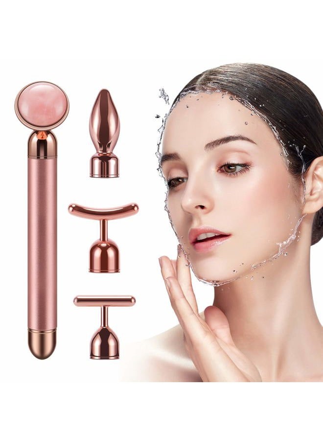 DANGSHAN 4-in-1 Face Massager Roller 24k Golden Face Roller, Arm Eye Nose Massage for Face Facial Massager Skin Care Tools - Image 3