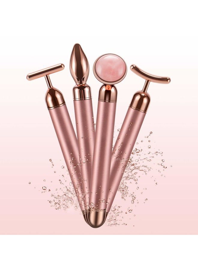 DANGSHAN 4-in-1 Face Massager Roller 24k Golden Face Roller, Arm Eye Nose Massage for Face Facial Massager Skin Care Tools - Image 1