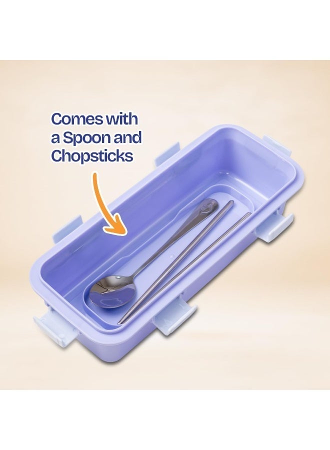 Twisoo Stainless Steel 304 Lunch Box with Gravy Container, 2 Compartment Leakproof Tiffin Box, BPA-Free Food Storage for Kids, School, Office & Travel - Image 3