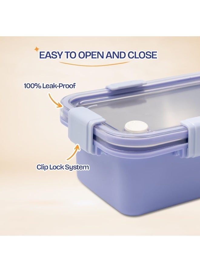 Twisoo Stainless Steel 304 Lunch Box with Gravy Container, 2 Compartment Leakproof Tiffin Box, BPA-Free Food Storage for Kids, School, Office & Travel - Image 4