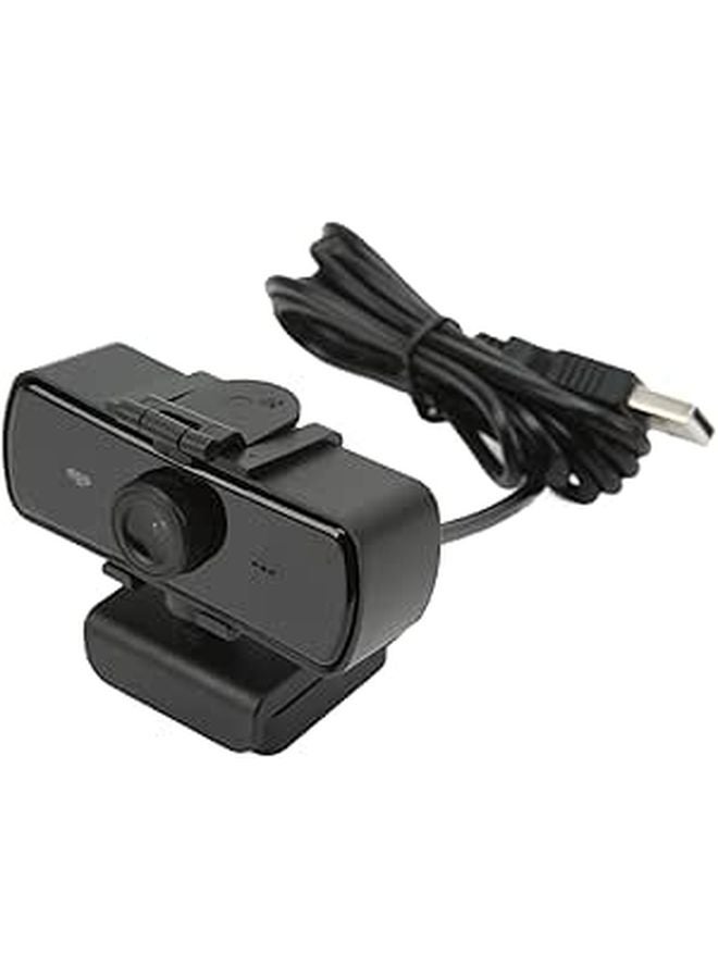 كاميرا ويب USB بدقة 2K HD مع ميكروفون مدمج وزاوية عريضة لمكالمات الفيديو والبث المباشر، تعمل بتقنية التوصيل والتشغيل - Image 1