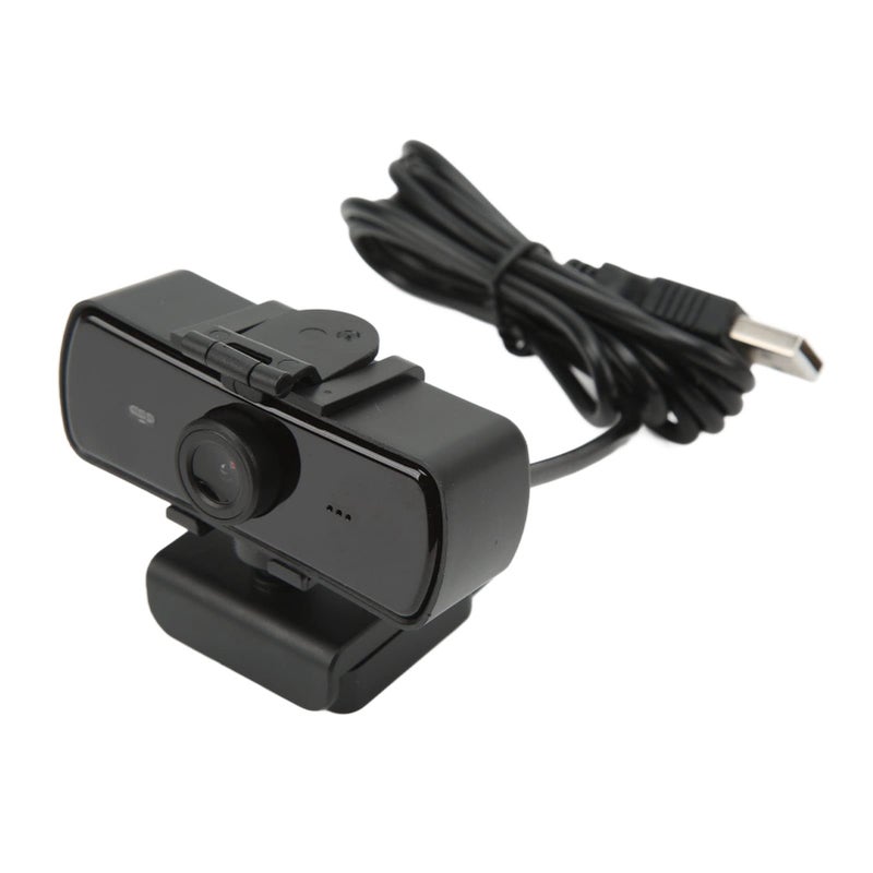 كاميرا ويب USB بدقة 2K HD مع ميكروفون مدمج وزاوية عريضة لمكالمات الفيديو والبث المباشر، تعمل بتقنية التوصيل والتشغيل - Image 2