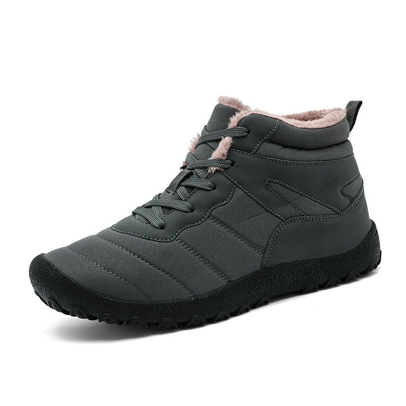 Large Size 48 Waterproof Cotton Shoes For Men Plus Velvet Thickened Mountaineering Cotton Boots Dad Snow Boots - Image 1