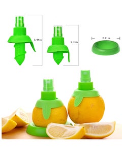 Bukela Lemon Juice Sprayer, 2Pcs Manual Orange Juice Citrus Spray with Holder Plate, Green Citrus Sprayer Set, Lemon Squeezer for Salads Seafood Vegetables  - Image 5
