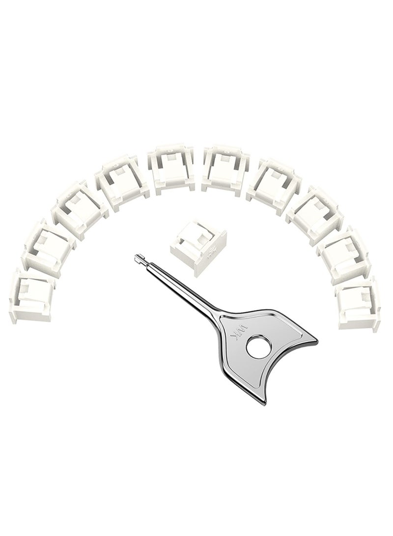 12Pcs RJ45 Port Lock and Dust Cover with Key, Protects Ethernet Ports, Compatible with All RJ45 Devices, White - Image 1