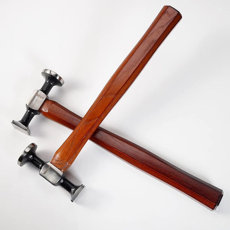 WUTA Leather Hammer Double Head Cobblers Hammer Mirror Polishing Carbon Steel Mallet for Professional Leather Craft Tool - Image 3