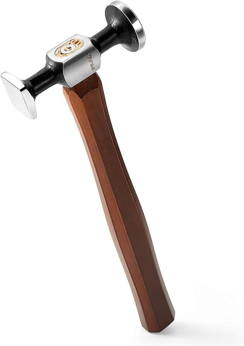 WUTA Leather Hammer Double Head Cobblers Hammer Mirror Polishing Carbon Steel Mallet for Professional Leather Craft Tool - Image 1