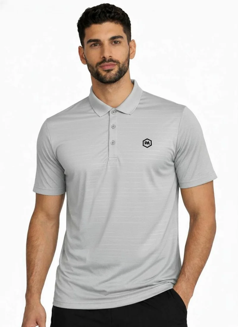 Prima Ace Men's Polo Outdoor & Active Luxury Light Grey