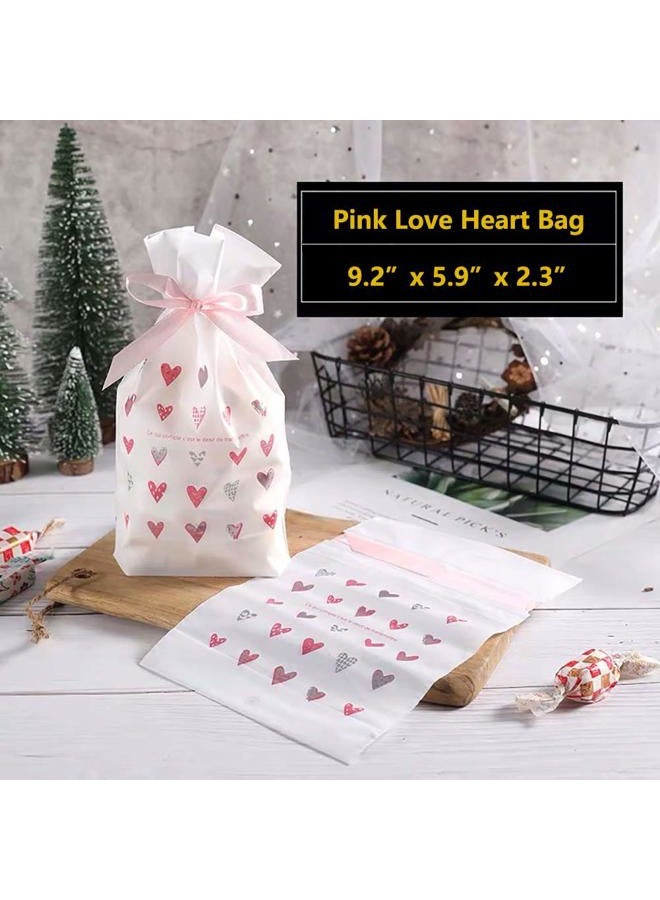 Enjonar 24pcs Treat Bags Party Favor Bags Pink Gift Bags Candy Goodies Bags Gift Wrapping Package for Birthday Party Wedding Baby Shower Bridal Shower Holiday Party - Image 2